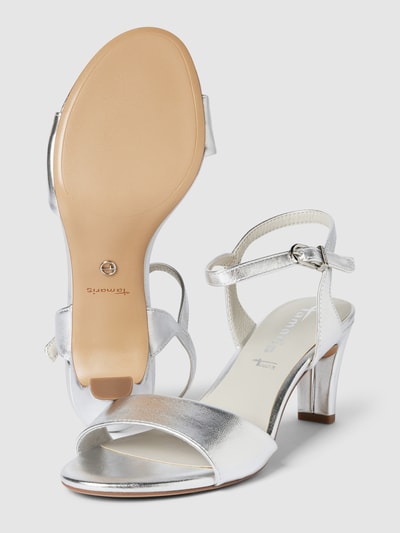 Peek & Cloppenburg TamarisSandalette Mit Breiter Schaftbrücke In Silber