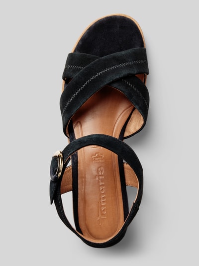 Peek & Cloppenburg TamarisSandalette Mit Dornschließe In Marine