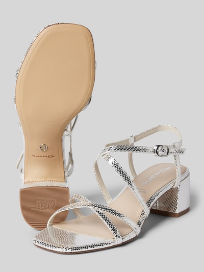 Peek & Cloppenburg TamarisSandalette Mit Dornschließe In Silber