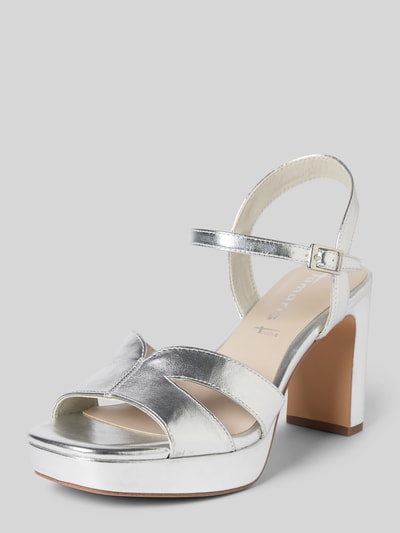 Peek & Cloppenburg TamarisSandalette mit Plateausohle in silber