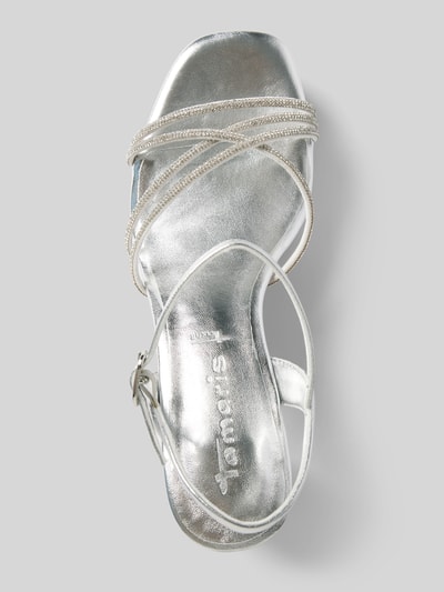 Peek & Cloppenburg TamarisSandalette Mit Strasssteinbesatz In Silber