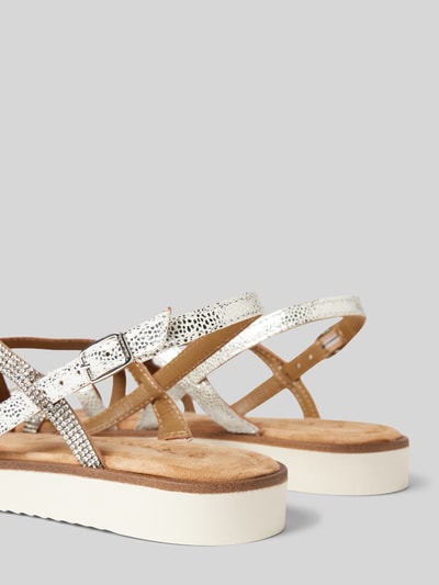 Peek & Cloppenburg TamarisSandalette Mit Strasssteinbesatz In Silber