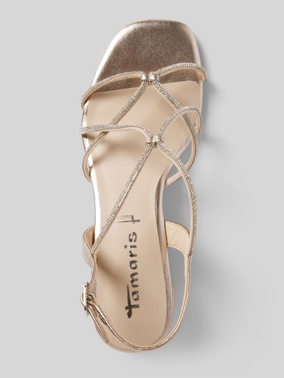 Peek & Cloppenburg TamarisSandalette Mit Ziersteinbesatz In Gold
