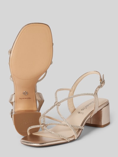 Peek & Cloppenburg TamarisSandalette Mit Ziersteinbesatz In Gold