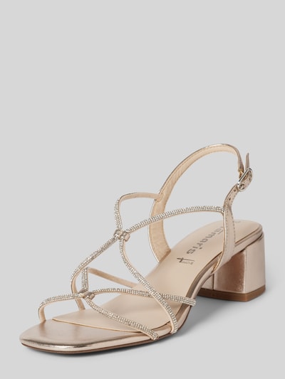 Peek & Cloppenburg TamarisSandalette mit Ziersteinbesatz in gold