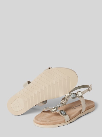 Peek & Cloppenburg TamarisSandalette Mit Ziersteinbesatz In Silber