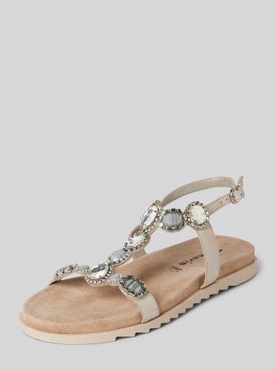 Peek & Cloppenburg TamarisSandalette mit Ziersteinbesatz in silber