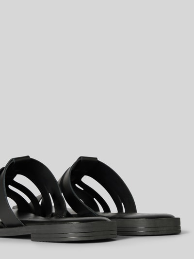 Peek & Cloppenburg TamarisSlides Aus Leder Mit Schmalen Riemen In Black