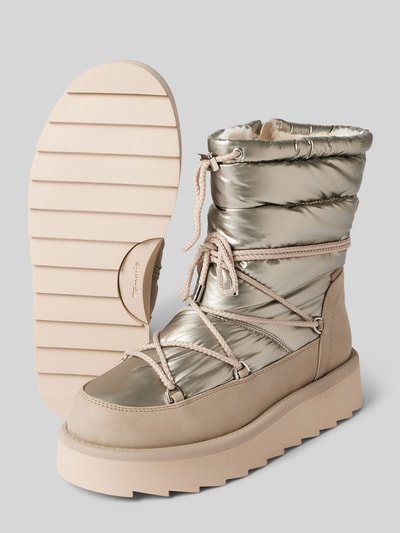 Peek & Cloppenburg TamarisSnow Boots In Metallic In Metallic Beige