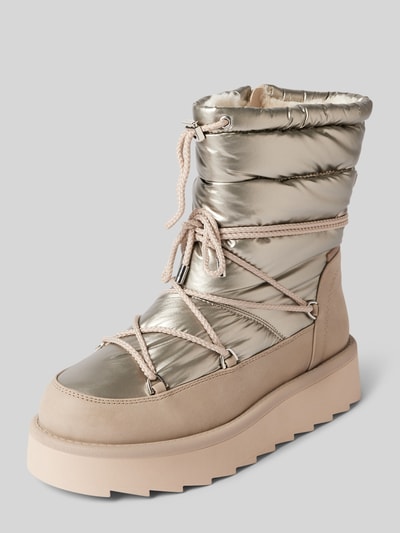 Peek & Cloppenburg TamarisSnow Boots in metallic in metallic beige