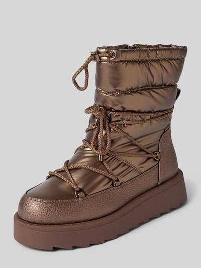 Peek & Cloppenburg TamarisSnow Boots in metallic in metallic braun
