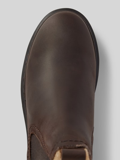 Peek & Cloppenburg TamarisStiefeletten Aus Leder Mit Elastischen Einsätzen In Dunkelbraun