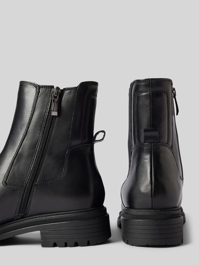 Peek & Cloppenburg TamarisStiefeletten Aus Leder Mit Elastischen Einsätzen In Black