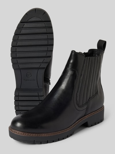 Peek & Cloppenburg TamarisStiefeletten Aus Leder Mit Profilierter Sohle In Black