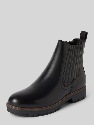 Peek & Cloppenburg TamarisStiefeletten aus Leder mit profilierter Sohle in black