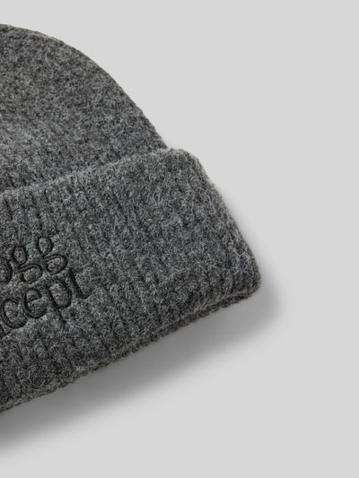 Peek & Cloppenburg TheJoggConceptBeanie Mit Label-Stitching Modell 'VIOL' In Anthrazit
