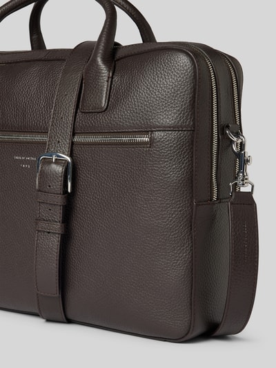 Peek & Cloppenburg Tiger Of SwedenLaptoptasche Mit Label-Print Modell 'BERIDARE' In Dunkelbraun