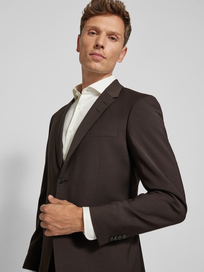 Peek & Cloppenburg Tiger Of SwedenRegular Fit Anzug Mit Reverskragen Modell 'S.JAMIE' In Dunkelbraun
