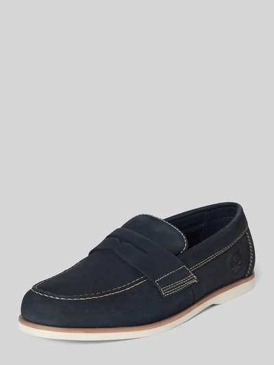 Peek & Cloppenburg TimberlandBootsschuhe Mit Breiter Schaftbrücke In Marine