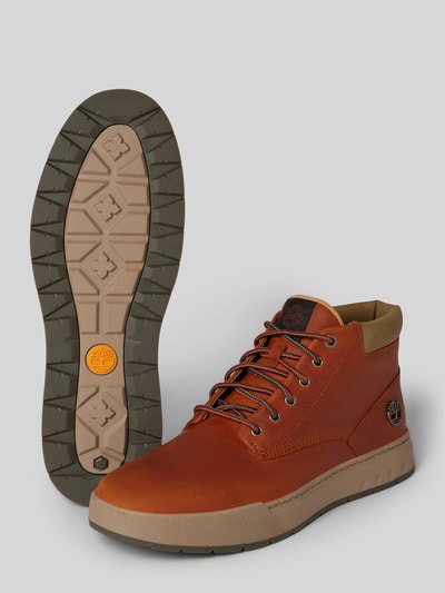 Peek & Cloppenburg TimberlandLederboots Mit Logo-Applikation Modell 'Maple Grove' In Mittelbraun