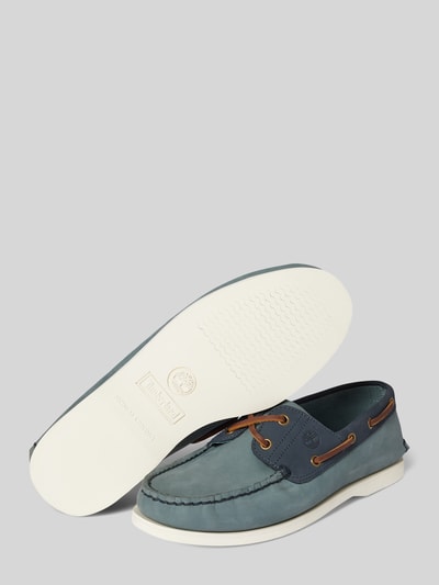 Peek & Cloppenburg TimberlandMokassins Aus Leder Mit Label-Detail Modell 'CLASSIC' In Blau