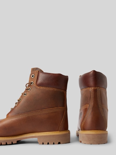 Peek & Cloppenburg TimberlandSchnürboots Aus Echtem Leder In Mittelbraun