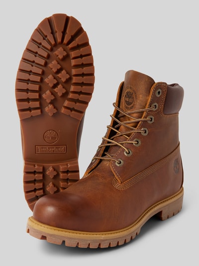 Peek & Cloppenburg TimberlandSchnürboots Aus Echtem Leder In Mittelbraun