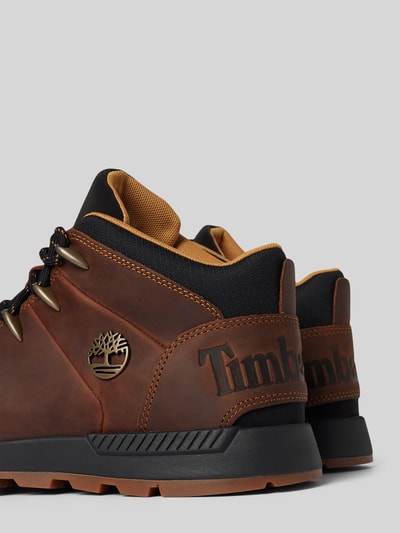 Peek & Cloppenburg TimberlandSchnürboots Aus Leder Mit Label-Details Modell 'Sprint Trekker' In Mittelbraun