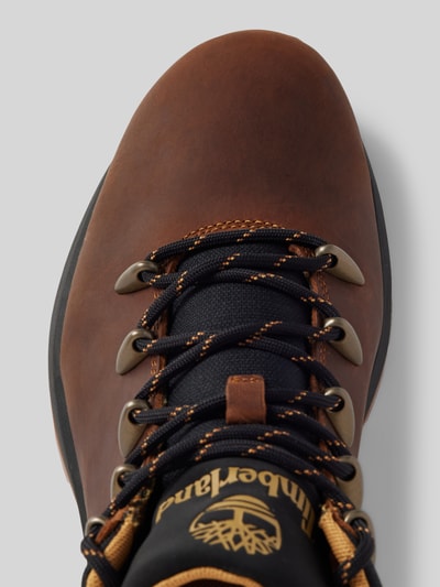 Peek & Cloppenburg TimberlandSchnürboots Aus Leder Mit Label-Details Modell 'Sprint Trekker' In Mittelbraun
