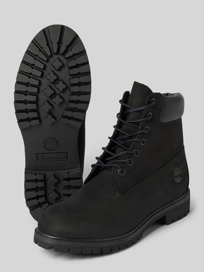 Peek & Cloppenburg TimberlandSchnürboots Aus Leder Mit Logo-Detail In Black