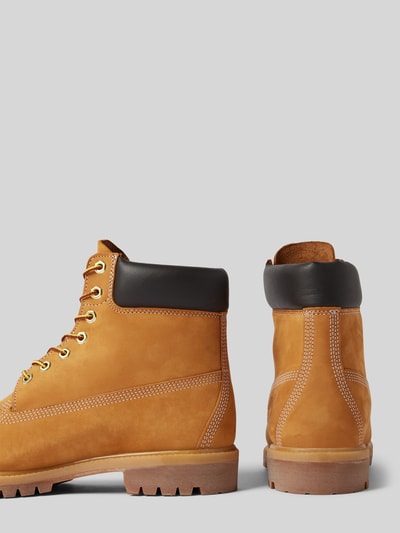 Peek & Cloppenburg TimberlandSchnürboots Aus Leder Mit Logo-Prägung In Sand