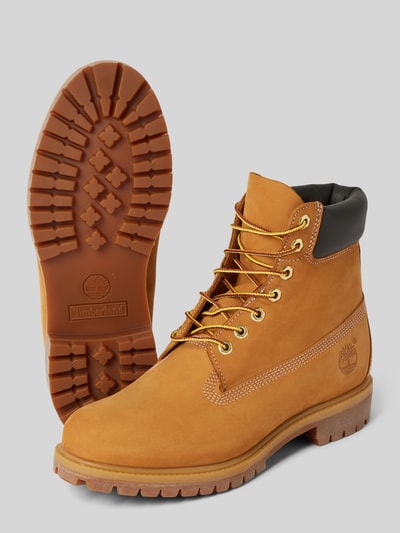 Peek & Cloppenburg TimberlandSchnürboots Aus Leder Mit Logo-Prägung In Sand