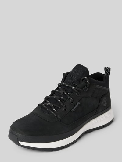 Peek & Cloppenburg TimberlandSneaker aus Leder-Textil-Mix Modell 'Field Trekker' in black