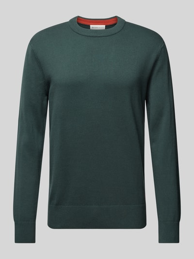 Peek & Cloppenburg Tom Tailor DenimRegular Fit Strickpullover Mit Rundhalsausschnitt In Bottle