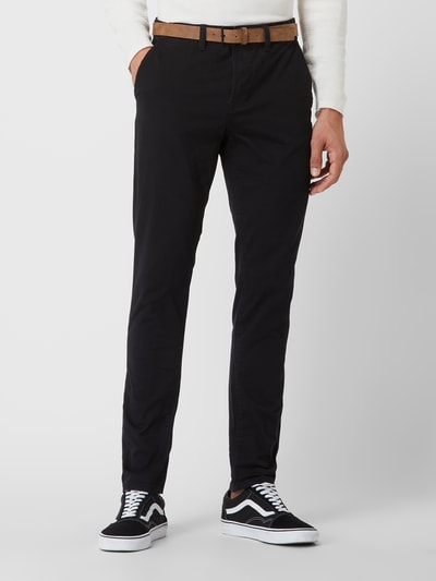 Peek & Cloppenburg Tom Tailor DenimSlim Fit Chino Mit Gürtel In Black