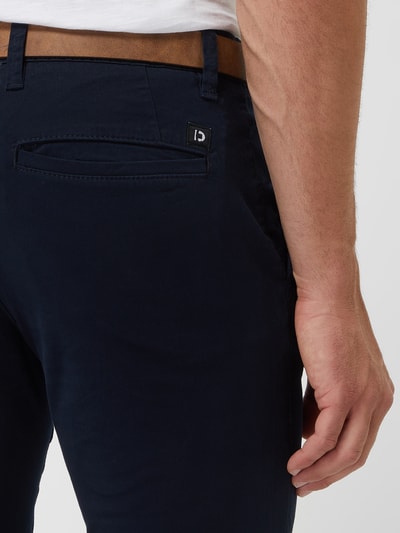 Peek & Cloppenburg Tom Tailor DenimSlim Fit Chino Mit Gürtel In Dunkelblau