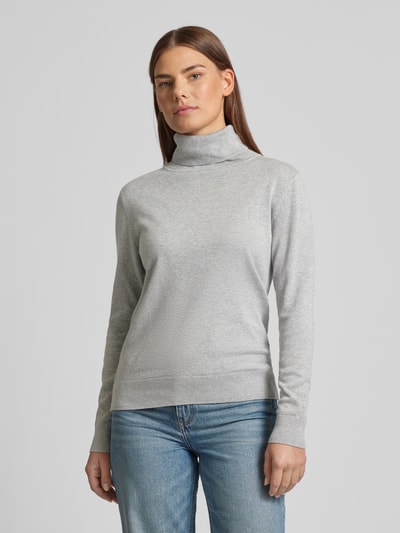 Peek & Cloppenburg Tom TailorRegular Fit Rollkragenpullover In Unifarbenem Design In Hellgrau Melange