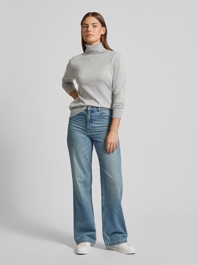 Peek & Cloppenburg Tom TailorRegular Fit Rollkragenpullover in unifarbenem Design in hellgrau melange