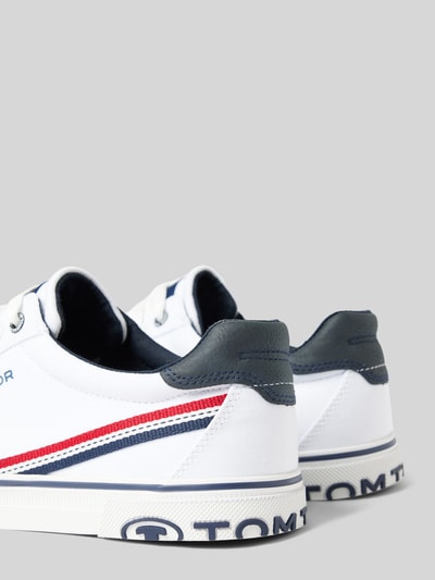 Peek & Cloppenburg Tom TailorSneaker Mit Kontraststreifen Modell 'Basic Canvas Stripe' In Weiss