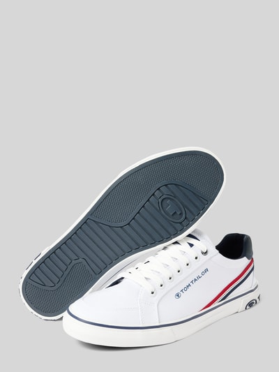 Peek & Cloppenburg Tom TailorSneaker Mit Kontraststreifen Modell 'Basic Canvas Stripe' In Weiss