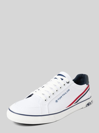 Peek & Cloppenburg Tom TailorSneaker mit Kontraststreifen Modell 'Basic Canvas Stripe' in weiss