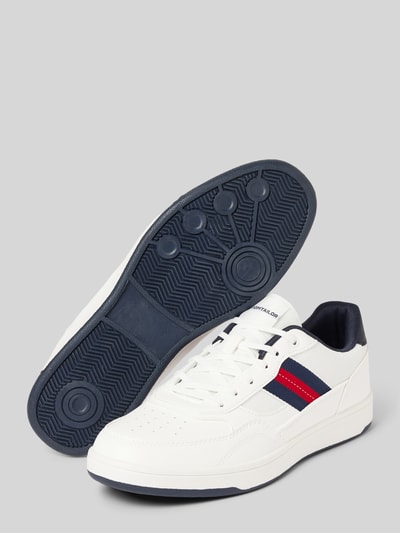Peek & Cloppenburg Tom TailorSneaker Mit Kontraststreifen Modell 'Basket Stripe' In Weiss