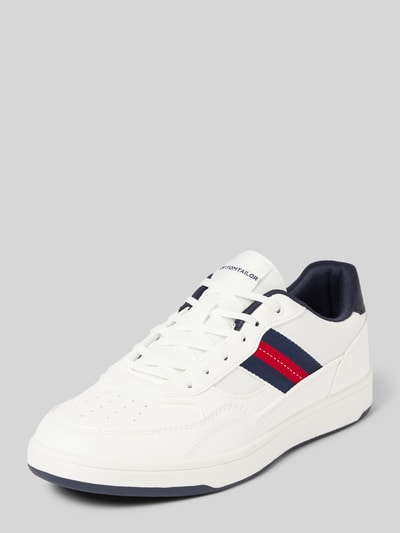 Peek & Cloppenburg Tom TailorSneaker mit Kontraststreifen Modell 'Basket Stripe' in weiss