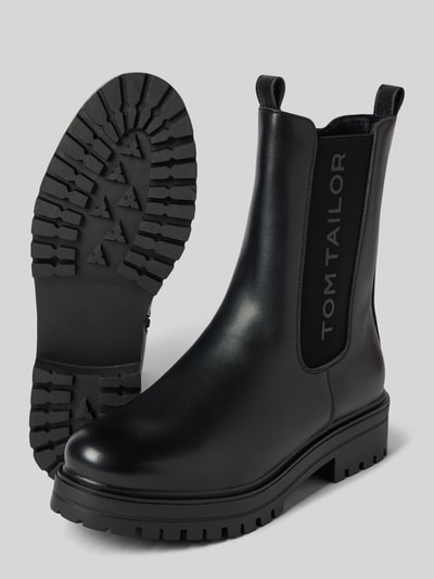 Peek & Cloppenburg Tom TailorStiefel Mit Mit Großem Label-Schriftzug In Black
