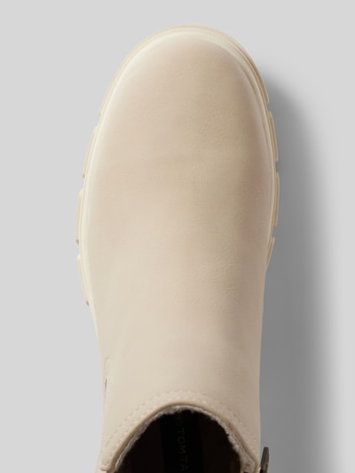 Peek & Cloppenburg Tom TailorStiefeletten In Leder-Optik Mit Elastischem Einsatz In Beige