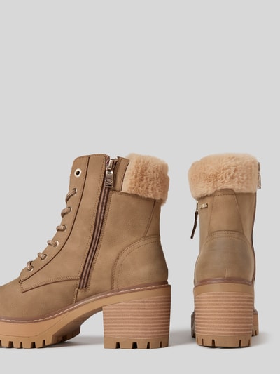 Peek & Cloppenburg Tom TailorStiefeletten Mit Kunstfellbesatz In Taupe