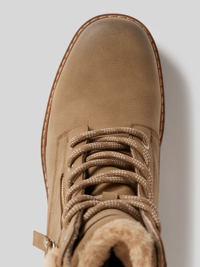 Peek & Cloppenburg Tom TailorStiefeletten Mit Kunstfellbesatz In Taupe