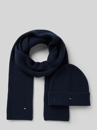 Peek & Cloppenburg Tommy HilfigerBeanie im Set mit Schal in marine