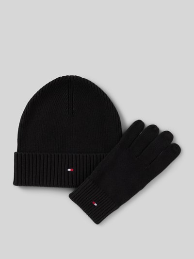 Peek & Cloppenburg Tommy HilfigerBeanie Und Handschuhe Im Set Mit Kaschmir-Anteil In Black