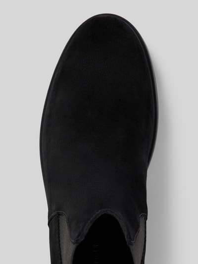 Peek & Cloppenburg Tommy HilfigerChelsea Boots Aus Leder Mit Label-Applikation Modell 'FLAG SUEDE' In Black